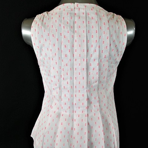 VINEYARD VINES WOMENS Sz 6 PLEATED BACK TOP (U)E1 - Picture 5 of 7